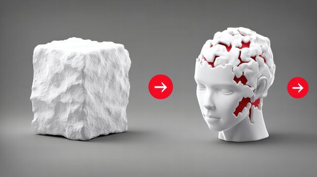 Symbolic scene representing the changing mindset concept through clarity shifts
.