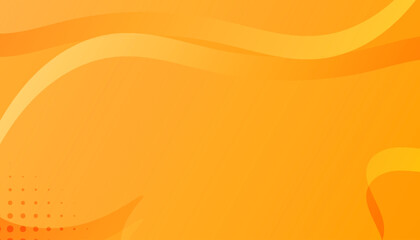 Minimalist banner. Orange and yellow with halftone gradient. modern trendy design in vector Illustration