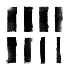 Distressed Halftone Texture Brush Strokes Collection