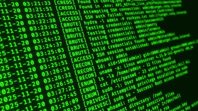 Logs scrolling - background loop