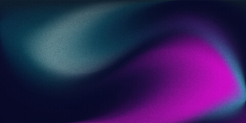 Fototapeta premium Swirling colors teal magenta background gradient light grain backdrop poster vector
