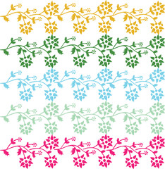 Beautiful ornament art and flower background design