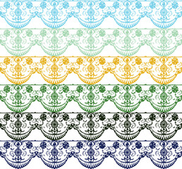 Beautiful ornament art and flower background design