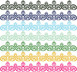 Beautiful flower art and pattern floral background design