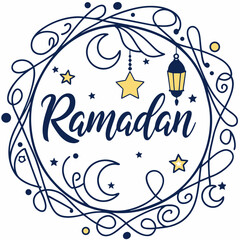 Muslim couple praying before iftar meal during ramadan design