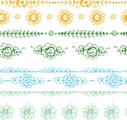 Beautiful flower art and pattern floral background design