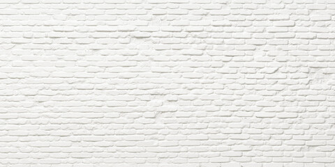 Fototapeta na wymiar brick wall painted white, abstract background for inserting text