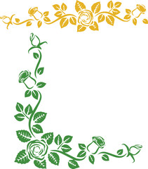 Beautiful flower art and pattern floral background design