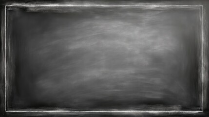 Blank chalkboard background for educational and creative purposes with rustic texture and subtle details