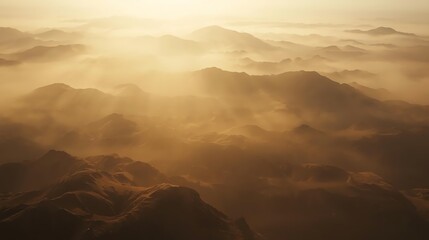 Spectacular mountain range with warm light creates a scenic view, perfect for travel blogs, nature documentaries, and adventure promotions.