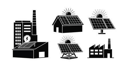 Solar panels renewable energy sources for homes and industries power