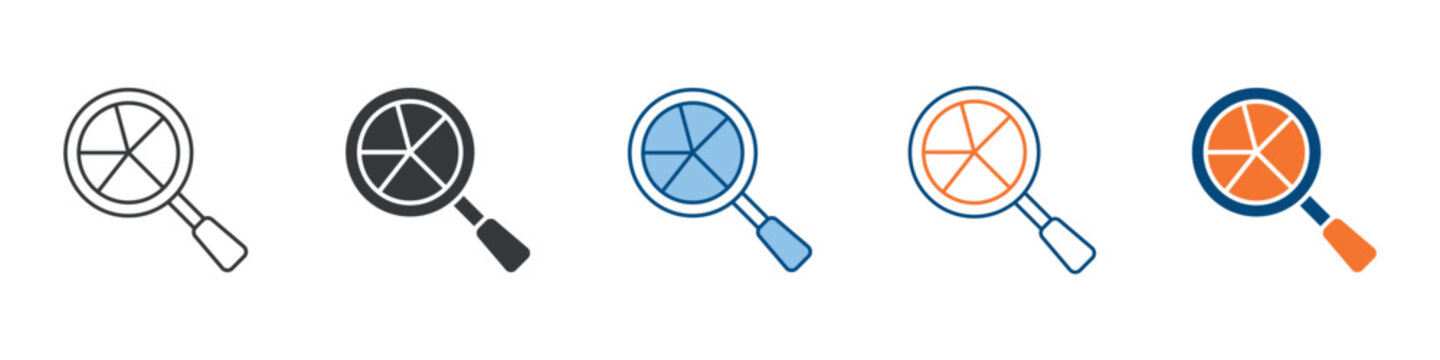 Competitor Analysis Icon Set Multiple Style Collection 