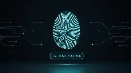 Digital Fingerprint Scan with System Unlocked Notification and Circuitry security