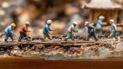 Statue of Labour, 150 million years of ants civilization.