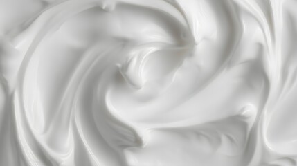 Fototapeta premium close up of a white face cream texture for background, macro photography. white cloudy background.