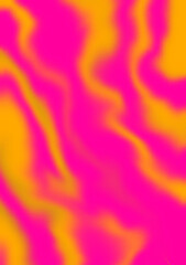 Vibrant Neon Pink and Orange Fluid Abstract Texture
