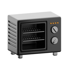 Toaster oven 3d illustration