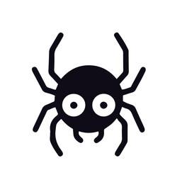 Obraz premium spider icon black and white vector design