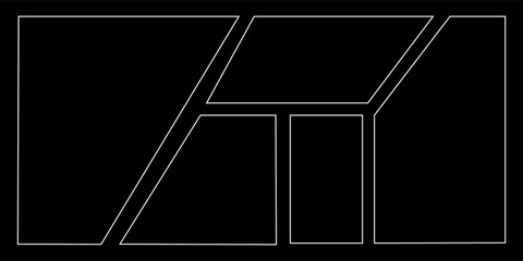 comic or manga layout, backdrops in frames and panels for manga and comic artist.