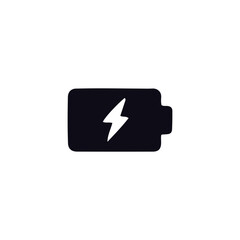 Thunder,lightning, electric flash Icon black and white vector design 