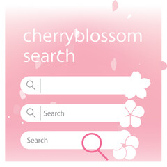 Cherry Blossom Search Bar UI