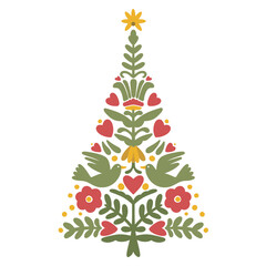 Scandinavian Christmas Tree, Christmas Decoration