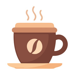 Steaming Coffee Cup Icon