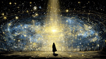 Symbolic inner world concept showing self awareness and emotional landscape.