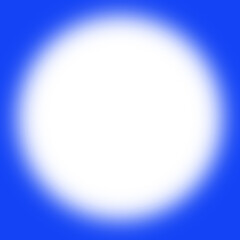 Blue circle frame blur soft vignette rounded simple plain border isolated png