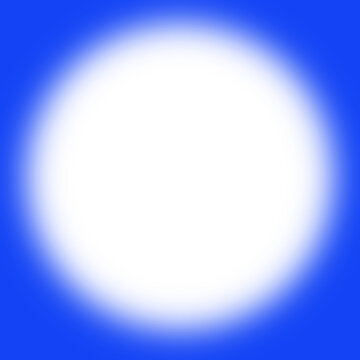 Blue circle frame blur soft vignette rounded simple plain border isolated png