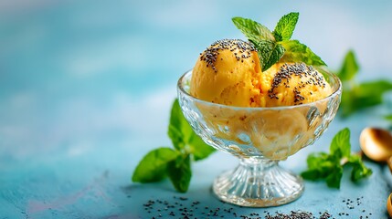 fruit salad in a glass bowl