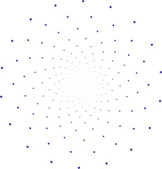 Fibonacci Spiral Purple Gradient Vector Illustration