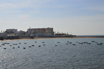 Cidade praiana de C&aacute;diz na Espanha