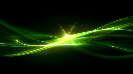 green Glowing Neon Motion Lines and Light. green Glowing Neon Motion Lines and Light green Abstract Trails. Shine Effect with Starburst, Sunshine Beam, Glow Wave and Isolated white background Light
