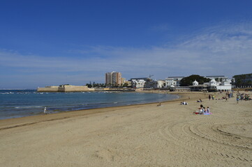 Praia de C&aacute;diz na Espanha