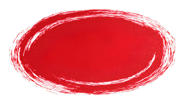 Hand-drawn red marker circle isolated on white background, brushstroke oval shape for design elements, highlighting, underlining Stock Illustration  - Powered by Adobe