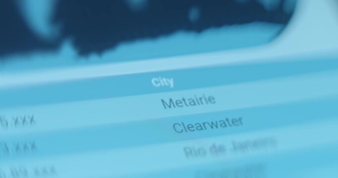 City names targeted by cyber attacks