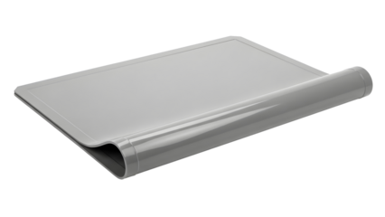 Modern minimalist metal paper holder with curved edge  