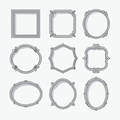 set of vintage frames