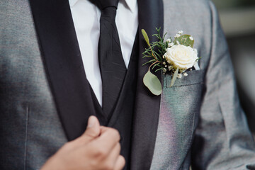 MAN IN A WEDDING SUIT