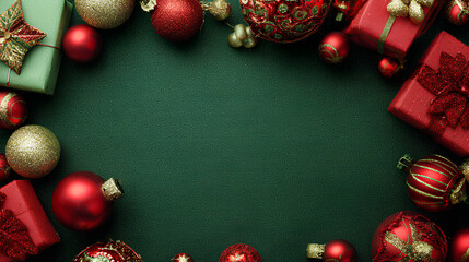 Christmas white decoration ball and spruce tree close up, bokeh lights background. Merry Christmas and Happy Holidays greeting card. New Year. Noel. Winter festive xmas theme 