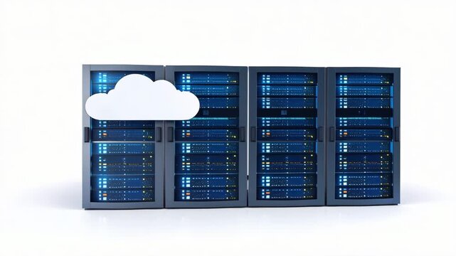 Robust cloud server infrastructure for modern data centers essential hardware for scalable computing supporting virtualized services and data storage
