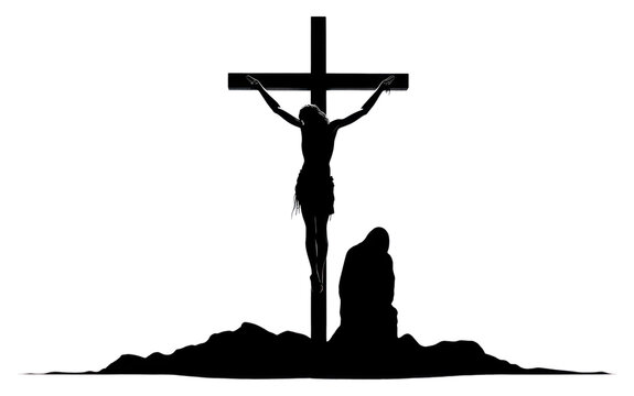 PNG Crucific silhouette clip art crucifix symbol cross.