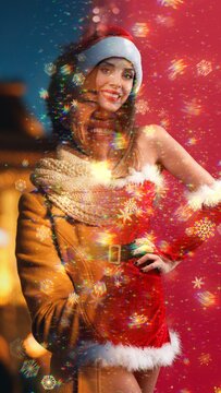 Vertical Snowflakes Transition 04