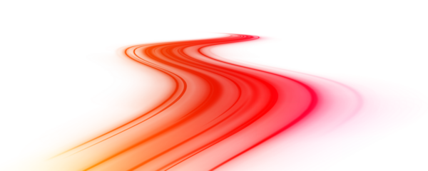 Electric trails illuminate a night cityscape in vivid colors. Dynamic lines stretch endlessly, capturing the essence of motion. Perfect for cyberpunk and tech visuals. PNG