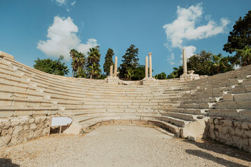 The Roman Amphitheatre is one of most popular monuments in Alexandria, Egypt.