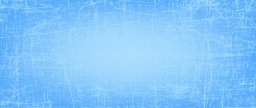 Winter blue background with a hockey scratched ice texture.Eps10