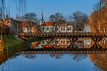 Wooden Bridge Leading to Fagaras Fortress Entrance