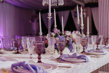 table with elegant decoration