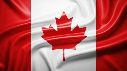 Celebrate Canada Day with this beautiful, flowing, silk Canadian flag